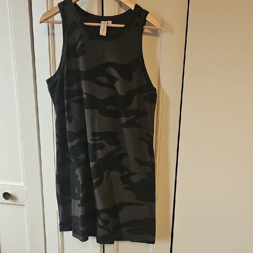 Allison Joy Charcoal Tank Dress